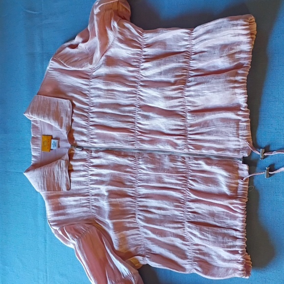 Ruby Rd. Light Pink Zip-Front Jacket - Picture 3 of 10